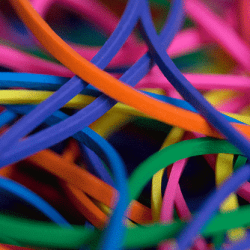 Joe Rindfleisch's Rainbow Rubber Bands / Blue