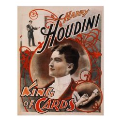 Houdini King of Cards Poster