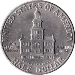 Alternative view of Half Dollar coin /