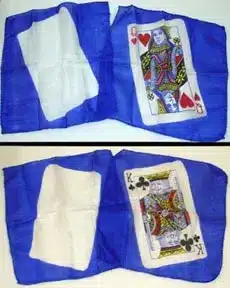 Zijden Doek / Harten Vrouw opdruk / Mini Card Silk