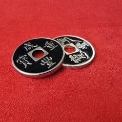 Alternative view of Chinese Coin + Shell