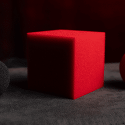 Magic Color Changing Sponge Ball to Square JUMBO 2.5"