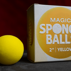 Magic Sponge Balls 4 pack Geel ( 2" / 5cm )