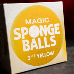 Magic Sponge Balls 4 pack Geel ( 3" / 7,5cm )