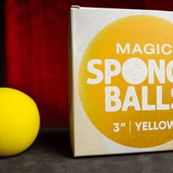 Magic Sponge Balls 4 pack Geel ( 3" / 7,5cm )