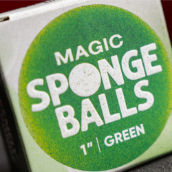Magic Sponge Balls 4 pack Groen ( 1" / 2,5cm )