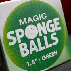 Magic Sponge Balls 4 pack Groen ( 1,5" / 3,8cm )
