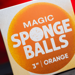 Magic Sponge Balls 4 pack Oranje ( 3" / 7,5cm )