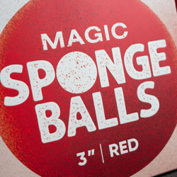 Magic Sponge Balls 4 pack Rood ( 3" / 7,5cm )