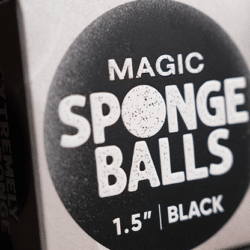 Magic Sponge Balls 4 pack Zwart ( 1,5" / 3,8cm )