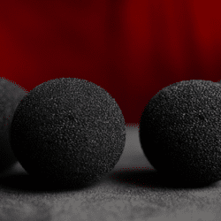 Magic Sponge Balls 4 pack Zwart ( 2" / 5cm )