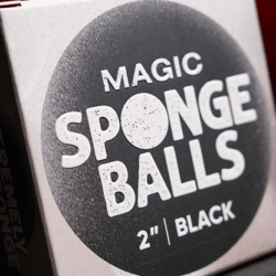 Magic Sponge Balls 4 pack Zwart ( 2" / 5cm )
