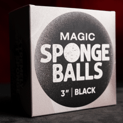 Magic Sponge Balls 4 pack Zwart ( 3" / 7,5cm )
