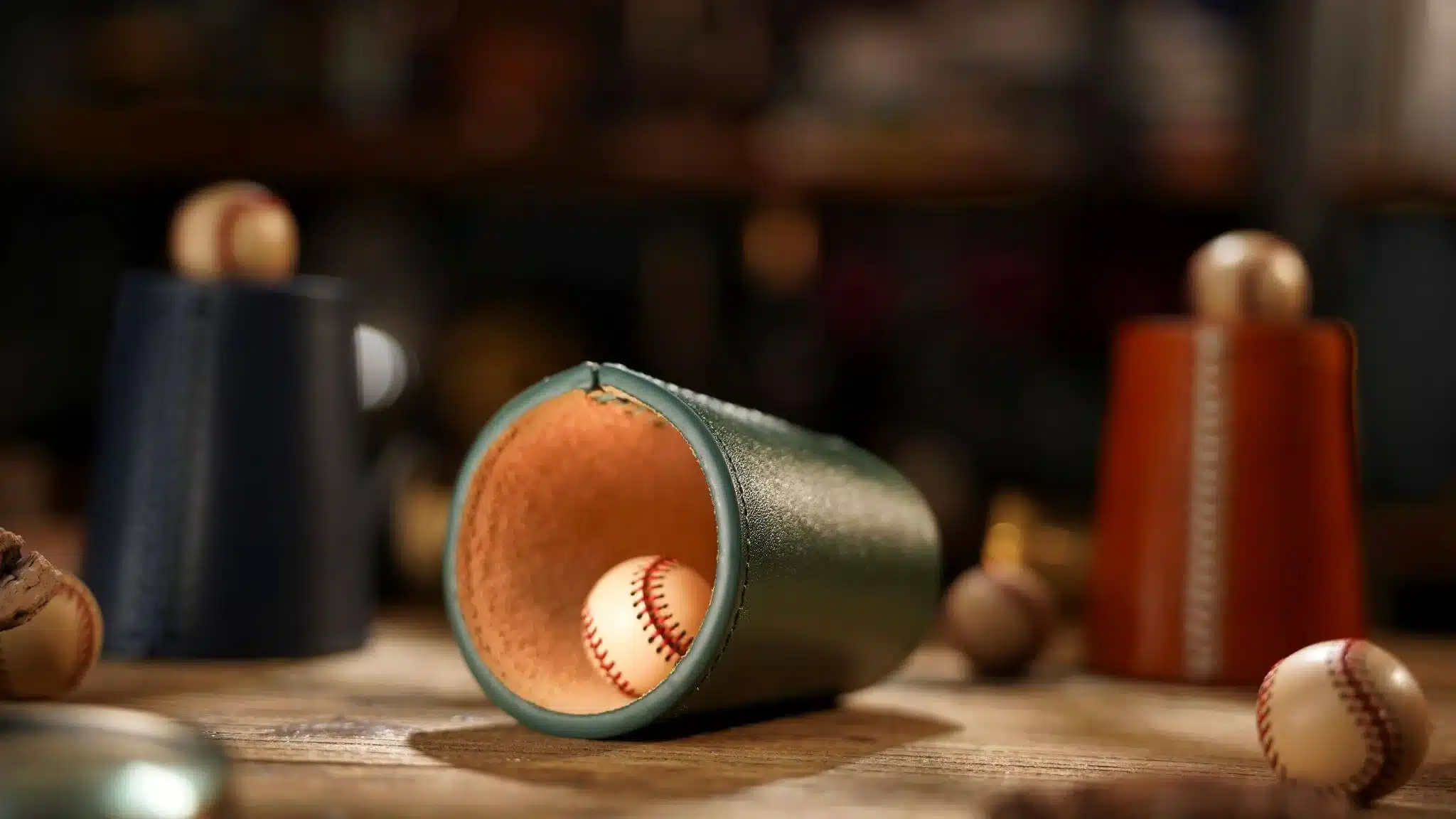 LEATHER CHOP CUP 2.0 - Deep Forest Green