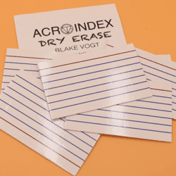 Alternative view of Six Acro Index (3"x5") Dry Erase