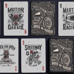Alternative view of Custom Motorcycles Playing Cards
