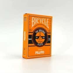 Achterkant van Bicycle Disney Pluto Playing Cards kaartendoosje met details