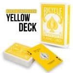 Reversed Yellow Bicycle Deck - Yellow